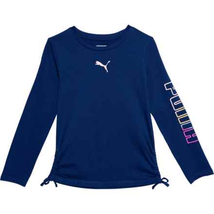 Puma Big Girls Brand Love Pack Jersey T-Shirt - Long Sleeve in Navy