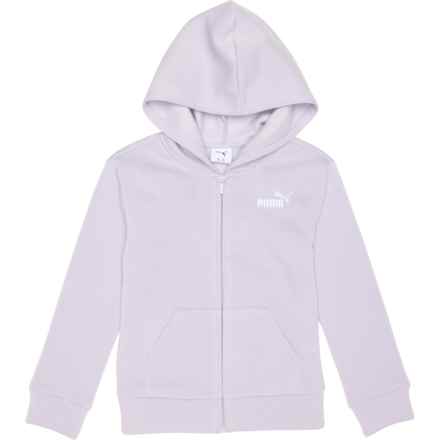 Puma Big Girls Essential Basics Fleece Hoodie - Full Zip in Lilac Crush