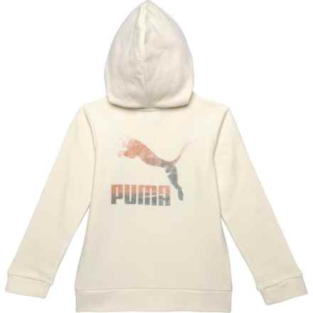 Puma Big Girls Gloaming Pack Fleece Hoodie in Ivory Glow
