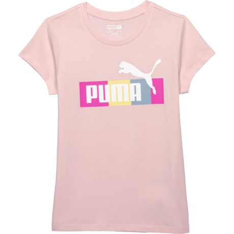 Puma Big Girls Love Pack T-Shirt - Short Sleeve in Almond Blossom
