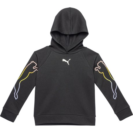 Puma Big Girls  Motion Pack Fleece Hoodie in Black