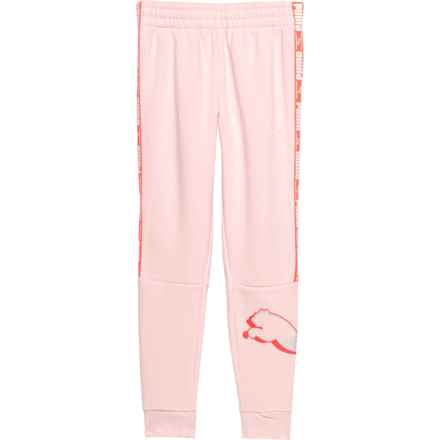 Puma Big Girls Power Pack Fleece Joggers in 683 Almond Blossom