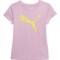 Puma Big Girls Power Pack Jersey T-Shirt - Short Sleeve in Grape Mist