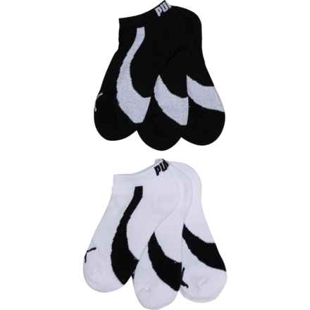 Puma Boys Ultimate Training Half-Terry Socks - 6-Pack, Below the Ankle in White/Black