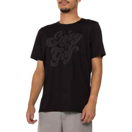 Puma CLOUDSPUN Enjoy Golf T-Shirt - Short Sleeve in Puma Black