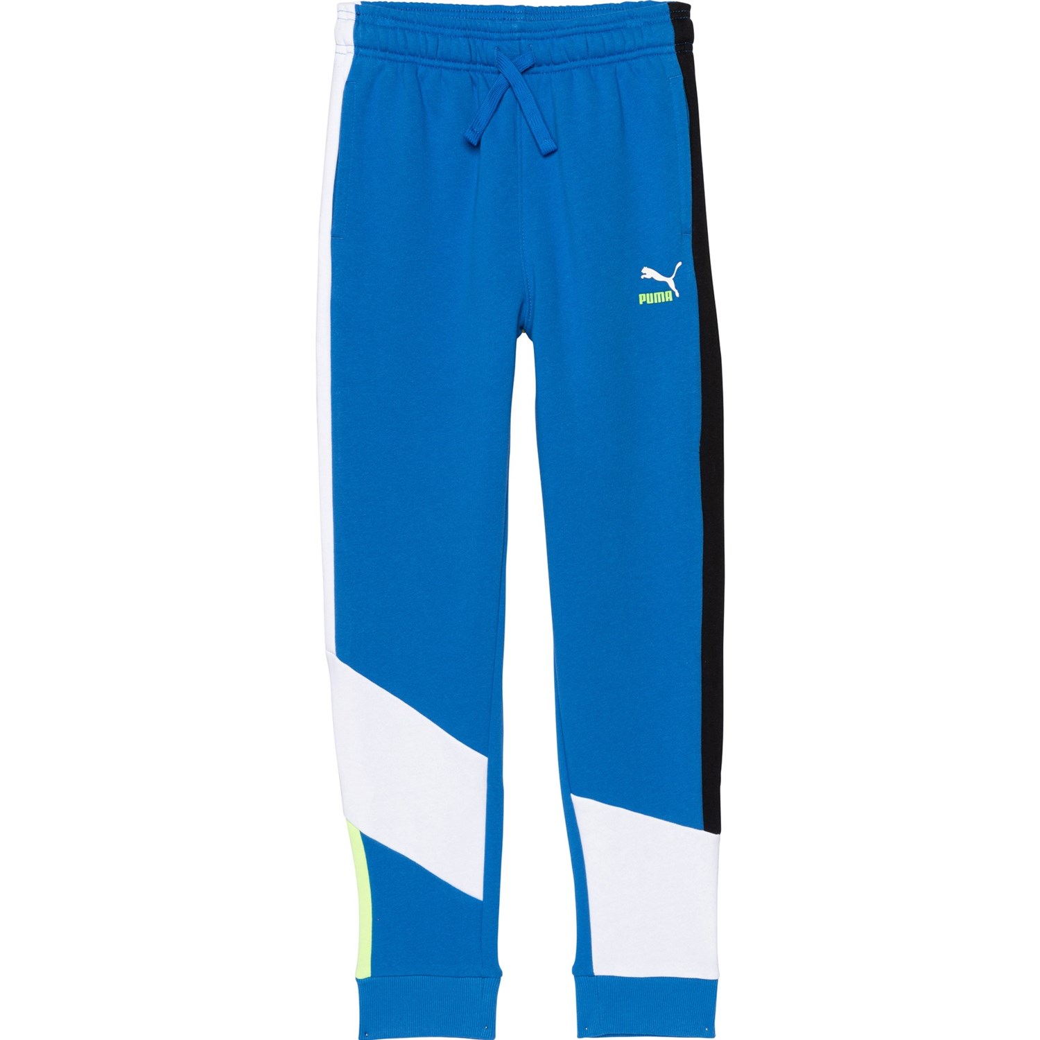 puma core fleece joggers green