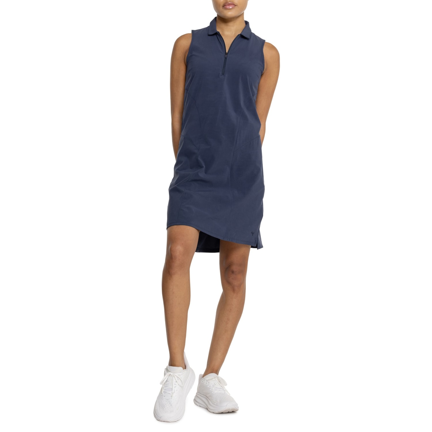 COURTNEY DRESS UPF 50+, AMALFI BLUE LEAF IT WILD ENGINEERED GOLF main image 1
