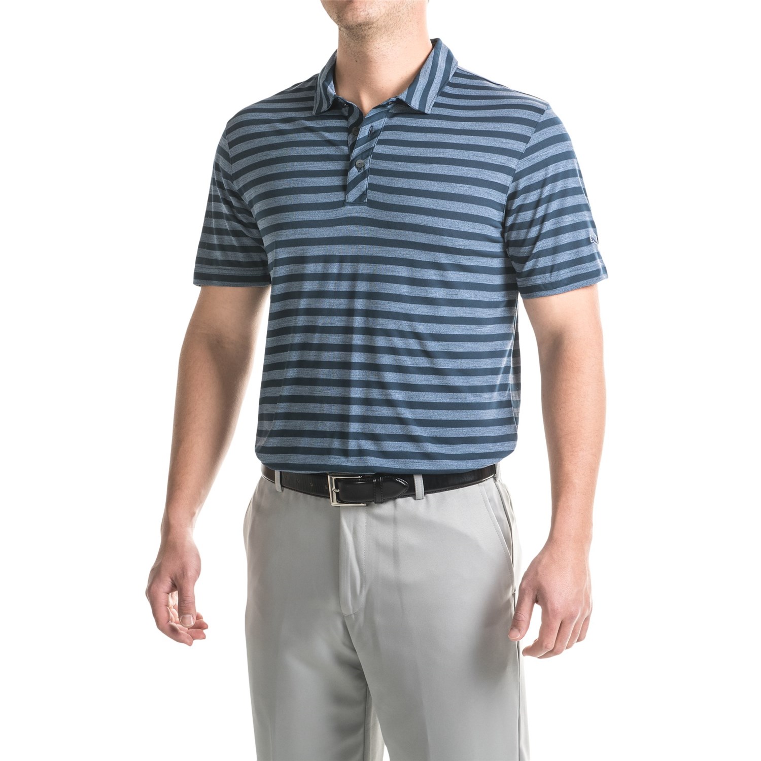 puma striped polo shirt