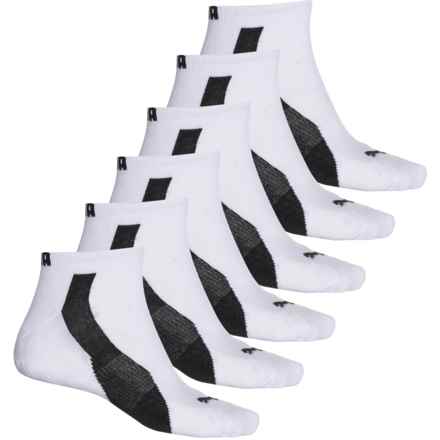 Puma Half Cushion Terry Low-Cut Socks - 6-Pack, Below the Ankle (For Men) in White/Black