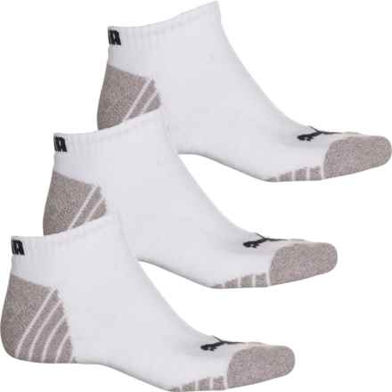Puma Half Terry Low-Cut Socks - 3-Pack, Below the Ankle (For Men) in White/Black