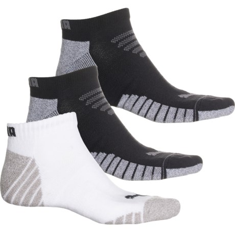 Puma Half Terry Low-Cut Socks - 3-Pack, Below the Ankle (For Men) in White/Multi