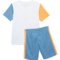4HDAH_2 Puma Little Boy Interlock-Performance T-Shirt and Mesh Shorts Set - Short Sleeve