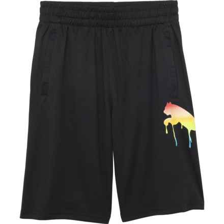 Puma Little Boys Tie-Dye Smash Pack Shorts in Black