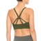 295JU_2 Puma Seamless Lattice Front Sports Bra - Removable Padded Cups, Low Impact, Racerback (For Women)