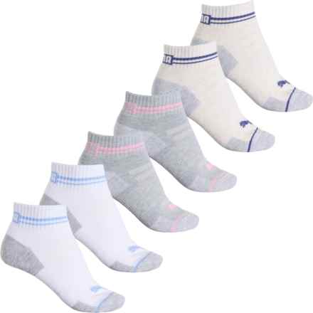 Puma Sportstyle Training Half-Terry Socks - 6-Pack, Quarter Crew (For Men) in Tan Combo