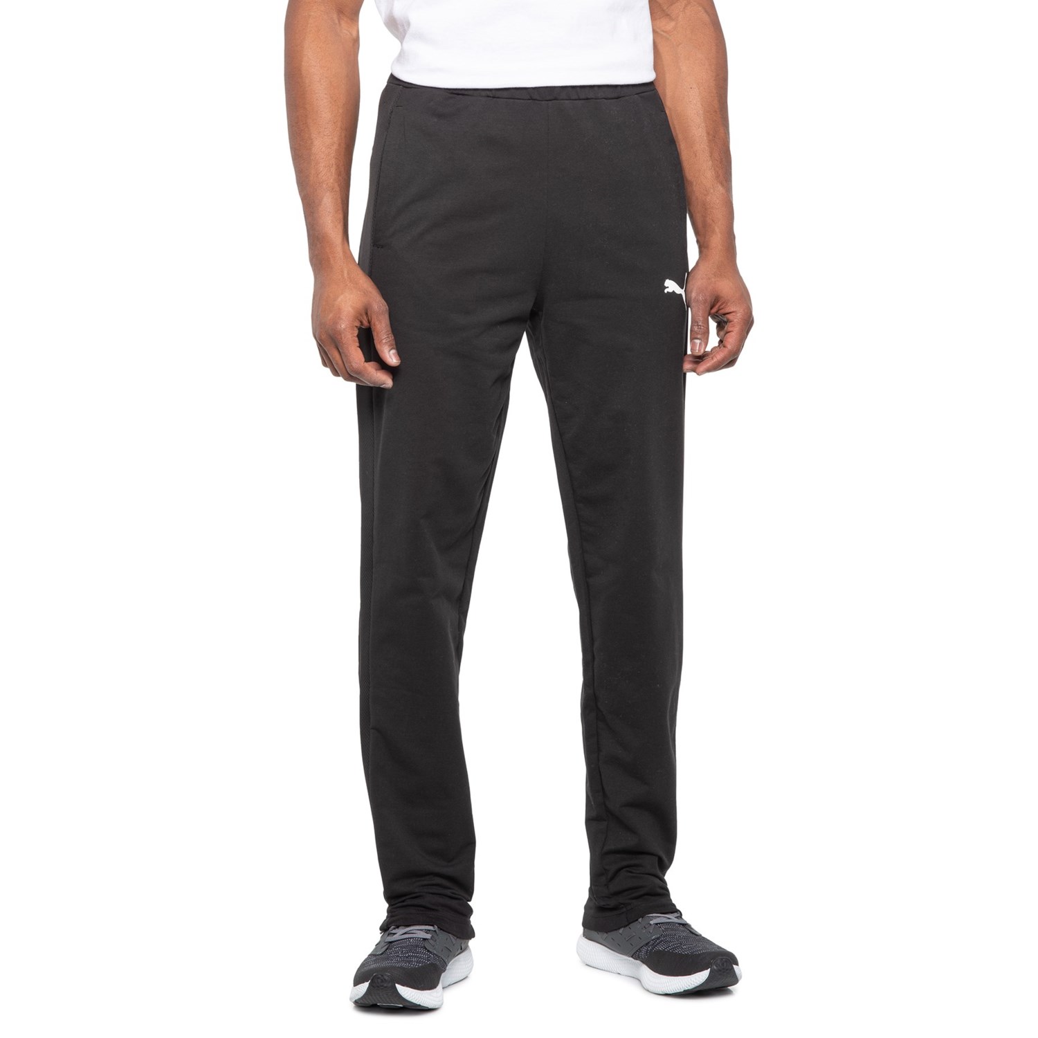 black puma joggers mens