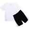 4AAAJ_2 Puma Toddler Boys Interlock T-Shirt and Mesh Shorts Set - Short Sleeve