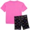 4AACD_2 Puma Toddler Girls Jersey T-Shirt and Stretch Biker Shorts Set - Short Sleeve