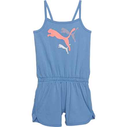 Puma Toddler Girls Logo Power Pack Jersey Romper - Sleeveless in Baby Blue