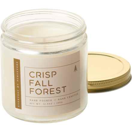 Purveyors of Fragrance 12.5 oz. Crisp Fall Forest Amber Jar Candle in Pine
