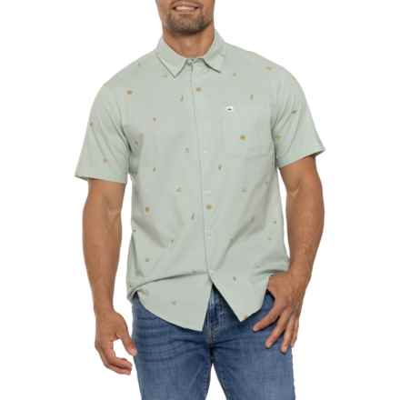 Quiksilver Apero Classic Woven Shirt - Short Sleeve in Cloud Blue Aop Mix Bag