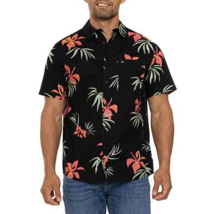 Quiksilver Apero Classic Woven Shirt - Short Sleeve in Wild Fern Black
