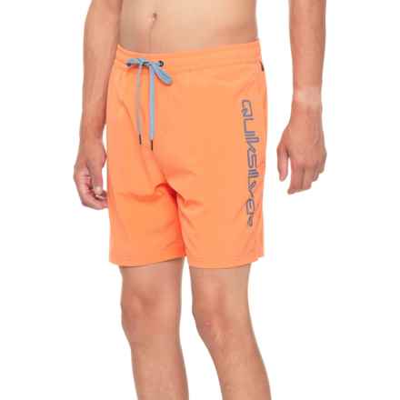 Quiksilver Bandit Volley Swim Shorts in Papaya