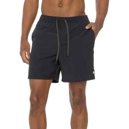 Quiksilver Banner Ripstop Volley Swim Shorts in Black
