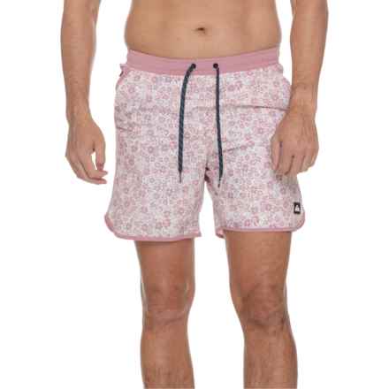 Quiksilver Barrier Volley Swim Shorts in Dusty Rose