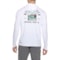 Quiksilver Bathers Graphic Hooded Sun Shirt - UPF 50+, Long Sleeve in White
