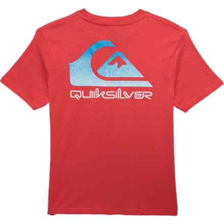Quiksilver Big Boys Cotton Logo T-Shirt - Short Sleeve in Cayenne