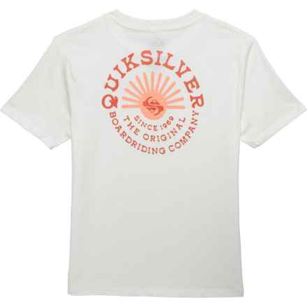Quiksilver Big Boys Cotton Logo T-Shirt - Short Sleeve in Egret