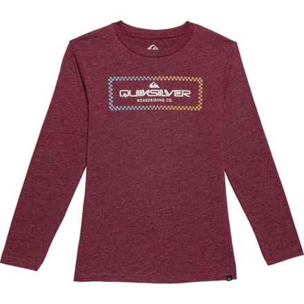 Quiksilver Big Boys Grady Shirt - Long Sleeve in Wine Heather