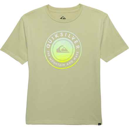 Quiksilver Big Boys Logo T-Shirt - Short Sleeve in Celendine