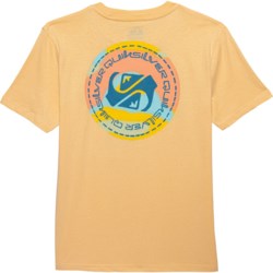 Quiksilver Big Boys Logo T-Shirt - Short Sleeve in Cream