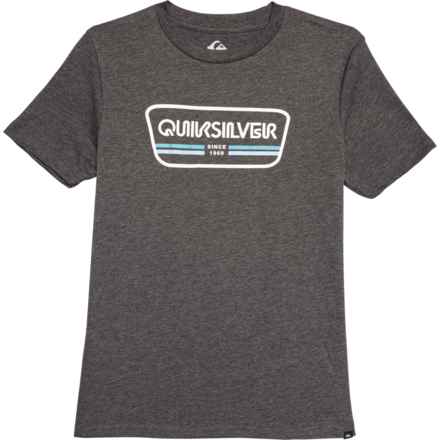 Quiksilver Big Boys Range Life T-Shirt - Short Sleeve in Dark Grey Heather