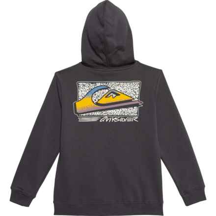 Quiksilver Big Boys Retro Fade Hoodie - Full Zip in Tarmac