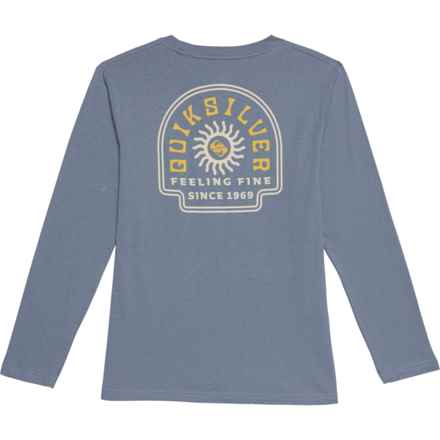 Quiksilver Big Boys State Of Mind T-Shirt - Long Sleeve in Flint Stone