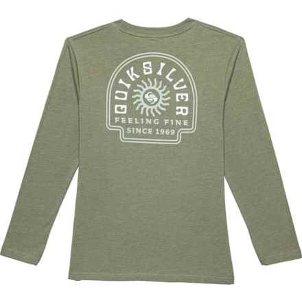 Quiksilver Big Boys State of Mind T-Shirt - Long Sleeve in Sea Spray Heather