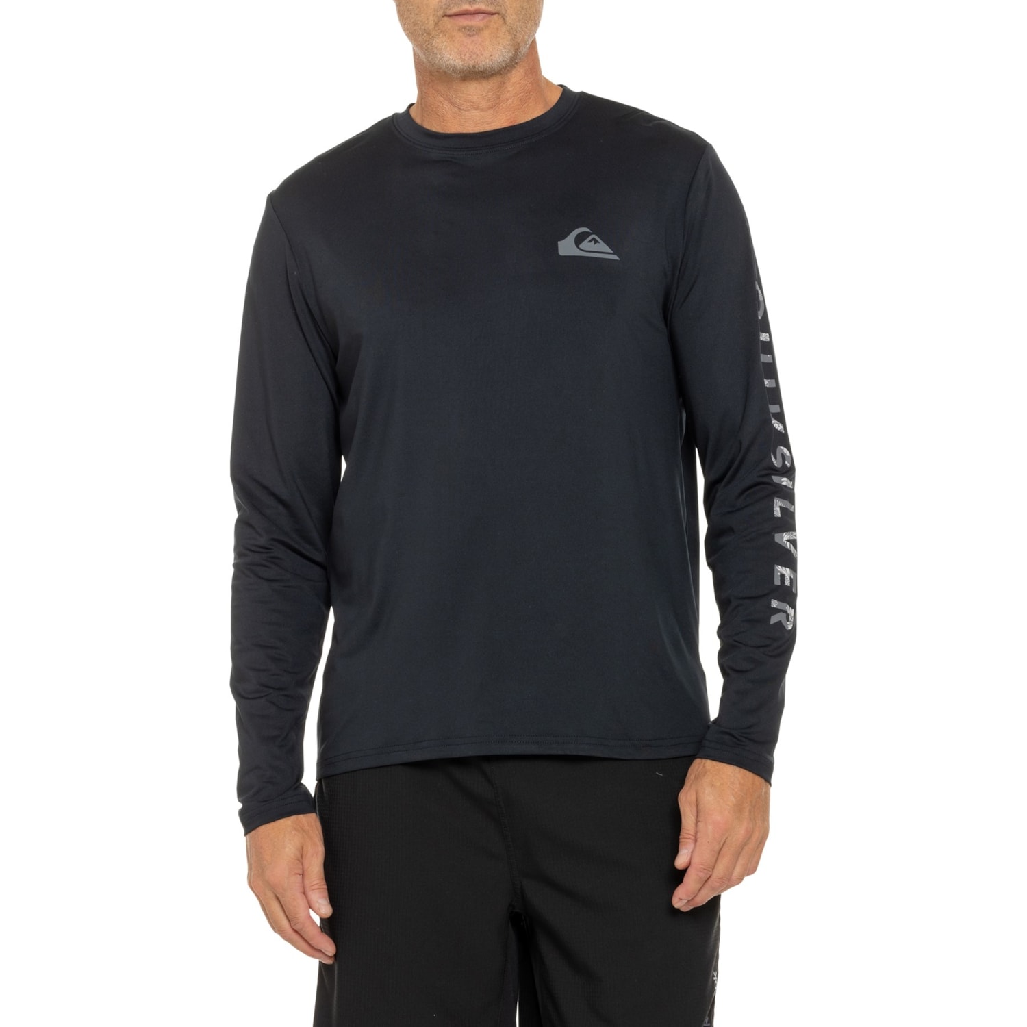 Quiksilver Comp Logo Fill Rash Guard - UPF 50+, Long Sleeve - Save 57%