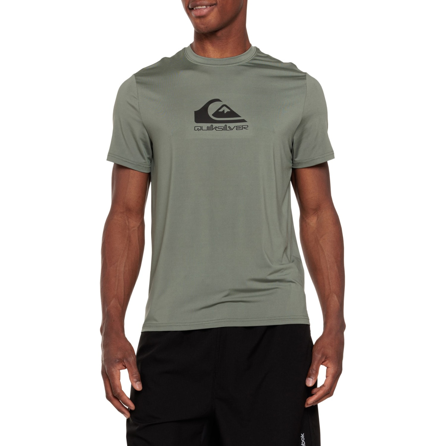 Quiksilver Comp Logo Rash Guard - UPF 50+, Short Sleeve - Save 57%
