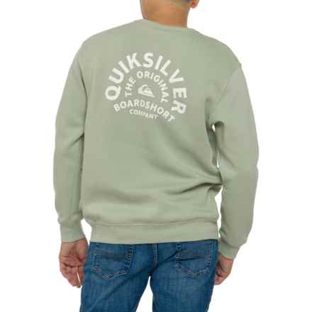 Quiksilver Dre Graphic Sweatshirt in Light Sage