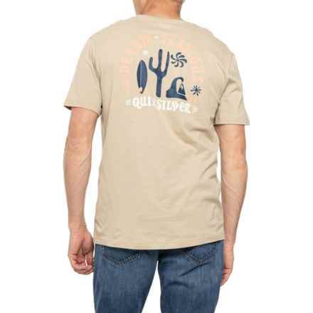 Quiksilver Dream Sessions Graphic T-Shirt - Short Sleeve in Plaza Taupe