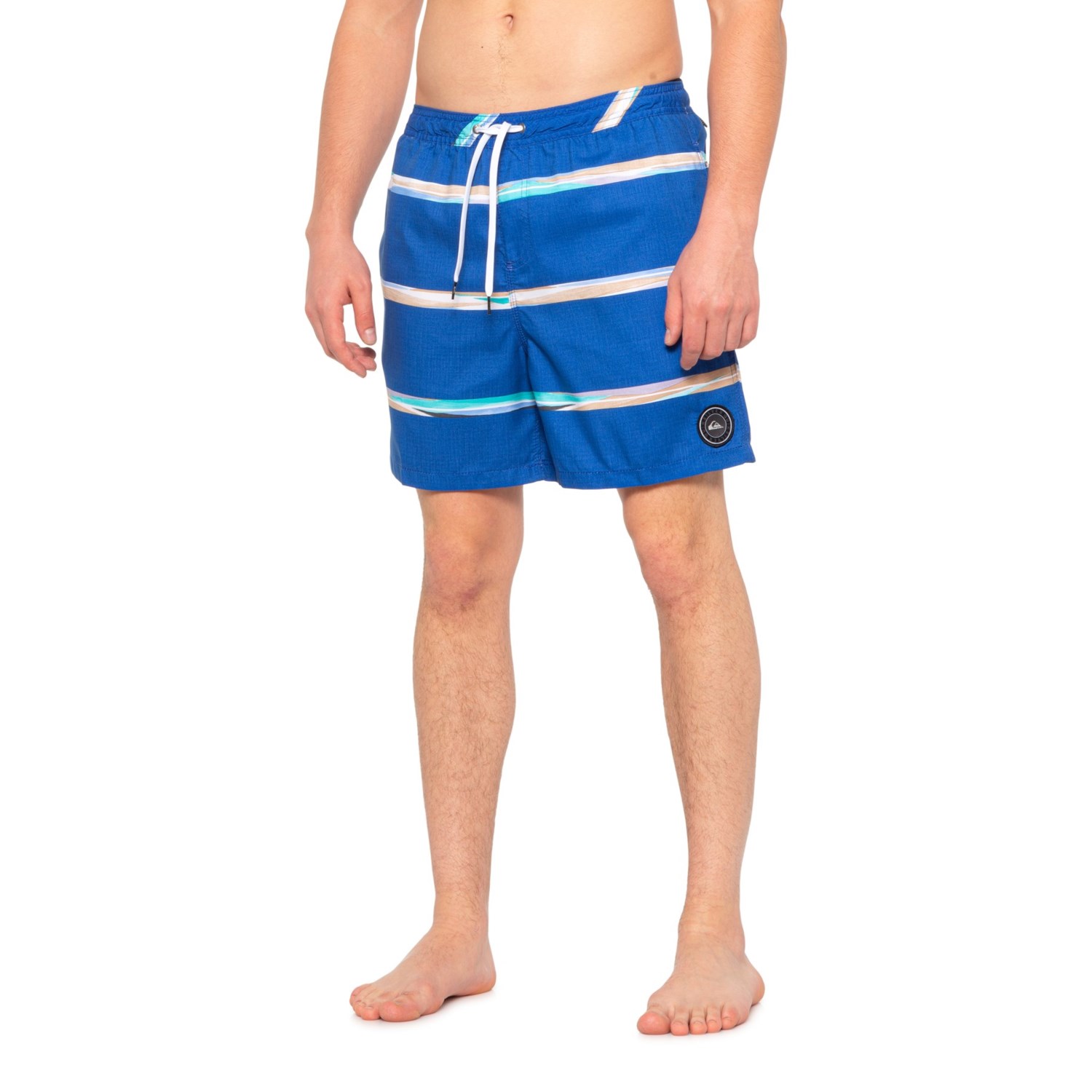 striped swim trunks