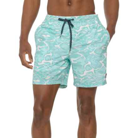 Quiksilver Dustin Water Print Volley Swim Shorts in Island Waters