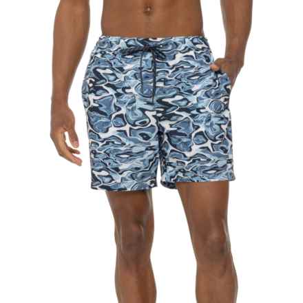 Quiksilver Dustin Water Print Volley Swim Shorts in Seaport