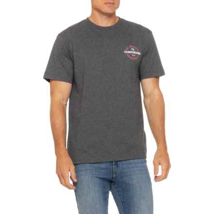 Quiksilver Eternal Circle Mod Graphic T-Shirt - Short Sleeve in Charcoal Heather