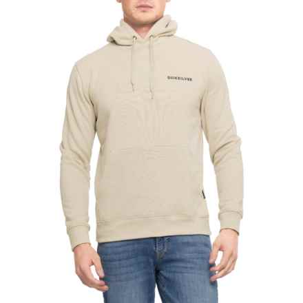 Quiksilver Explore Graphic Fleece Hoodie in Plaza Taupe