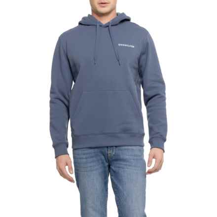 Quiksilver Explore Graphic Fleece Hoodie in Vintage Indigo