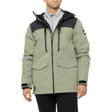 Quiksilver Fairbanks Ski Jacket - Waterproof, Insulated in Sea Spray